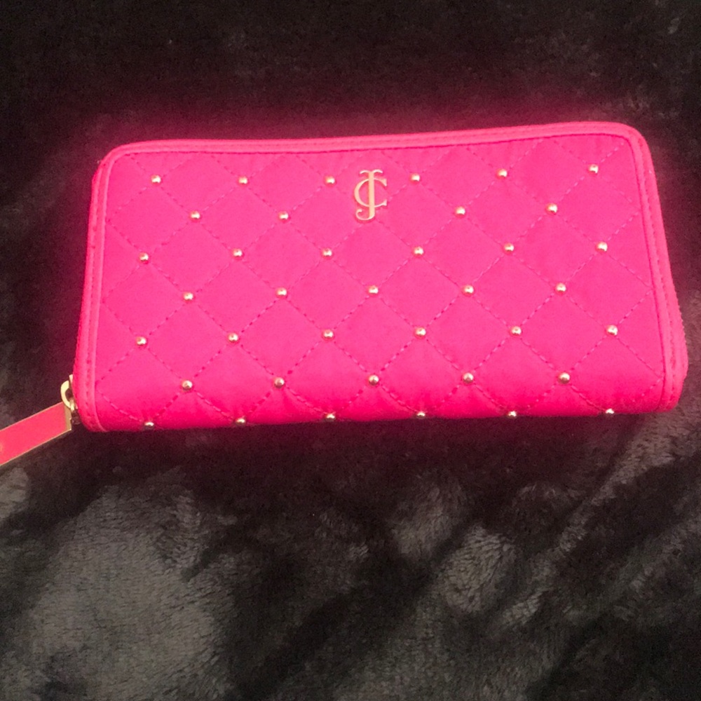 Juicy Couture bright pink wallet